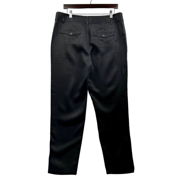 Ann Taylor LOFT Marisa Black Slim Pants w/Zipper Ankles Size 8‎ | Work Trousers - Picture 2 of 8